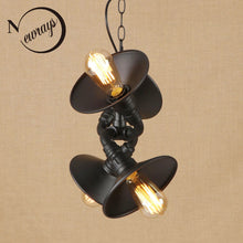 Load image into Gallery viewer, Vintage Iron Black Pendant Lamp