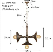 Load image into Gallery viewer, Vintage lron Black Pendant Lamp