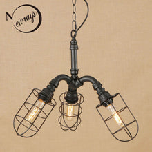 Load image into Gallery viewer, Vintage iron silver pendant lamp