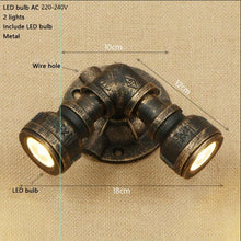 Load image into Gallery viewer, Loft Iron Retro Wall Lamp