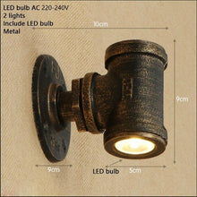 Load image into Gallery viewer, Loft Iron Retro Wall Lamp