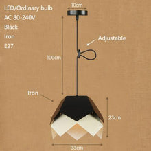 Load image into Gallery viewer, Modern Industrial Iron Pendant Light