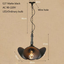 Load image into Gallery viewer, Loft Retro Black pendant Lamp