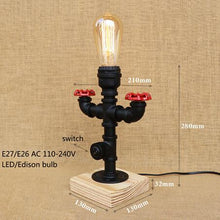 Load image into Gallery viewer, Loft Retro Black Table Lamp