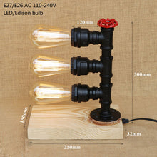 Load image into Gallery viewer, Loft Retro Black Table Lamp