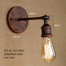 Load image into Gallery viewer, Vintage Loft Gold Metal Wall lamp