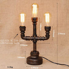 Load image into Gallery viewer, Vintage Retro Black Table Lamp