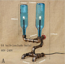 Load image into Gallery viewer, Livingroom Glass Bottle Desk Lamp
