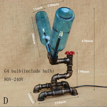 Load image into Gallery viewer, Livingroom Glass Bottle Desk Lamp