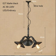 Load image into Gallery viewer, Loft Retro Black Pendant Lamp
