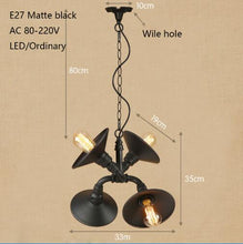 Load image into Gallery viewer, Loft Retro Black Pendant Lamp