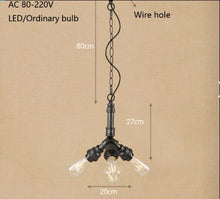 Load image into Gallery viewer, Vintage lron Metal Pendant Lamp