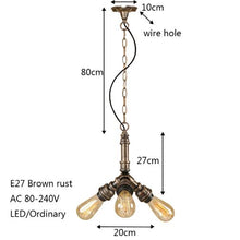Load image into Gallery viewer, Vintage lron Metal Pendant Lamp