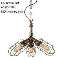 Load image into Gallery viewer, Vintage lron Matte Black Pendant Lamp