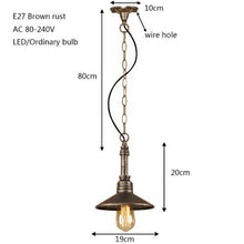 Load image into Gallery viewer, Vintage Iron Black Pendant Lamp
