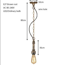 Load image into Gallery viewer, Vintage lron Black Hang Lamp