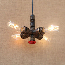 Load image into Gallery viewer, Loft Iron water Pipe Pendant Lamp