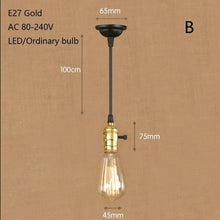Load image into Gallery viewer, Retro Industrial Gold Pendant Lamp