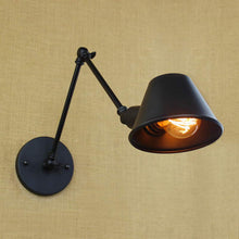Load image into Gallery viewer, Loft Retro Matte Black Wall Lamps
