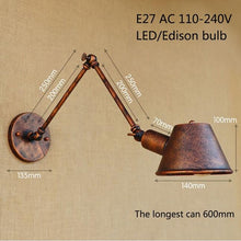 Load image into Gallery viewer, Loft Retro Matte Black Wall Lamps