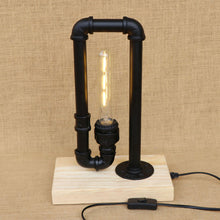 Load image into Gallery viewer, Modern Iron Wood  Table Lamp