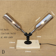 Load image into Gallery viewer, Modern glass Bottle Desk Light