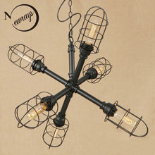Load image into Gallery viewer, Vintage iron pendant lamp