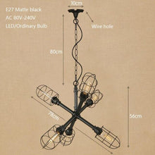 Load image into Gallery viewer, Vintage iron pendant lamp